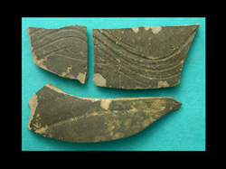 Black-burnished Ware, Dish or Jar Fragments, 1st-3rd Cent.